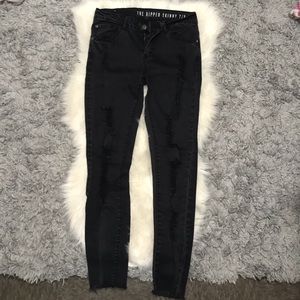 Cotton On Ripped Black Skinny Jeans